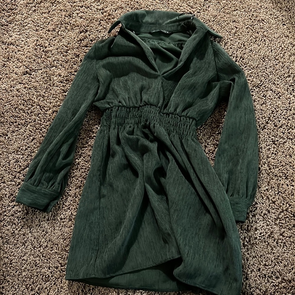 Green Zara dress